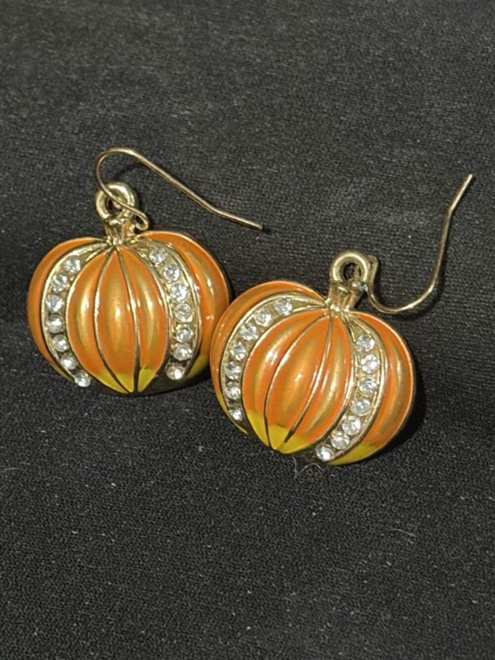 Pumpkin Earrings for Pierced Ear